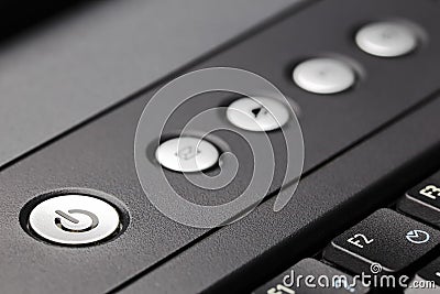 Power switch button Stock Photo