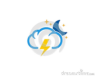 Power Weather And Season Icon Logo Design Element Vector Illustration