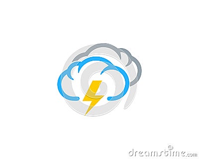 Power Weather And Season Icon Logo Design Element Vector Illustration