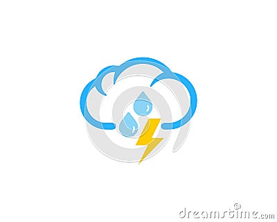 Power Weather And Season Icon Logo Design Element Vector Illustration