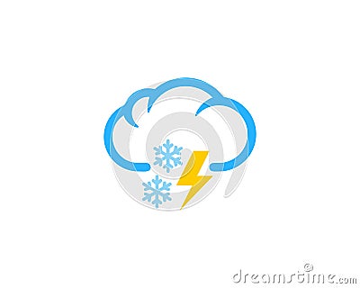 Power Weather And Season Icon Logo Design Element Vector Illustration