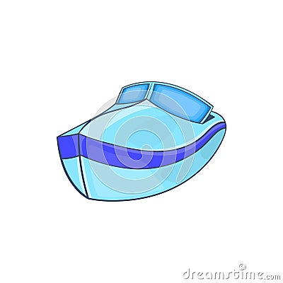 Powerboat icon in cartoon style Vector Illustration