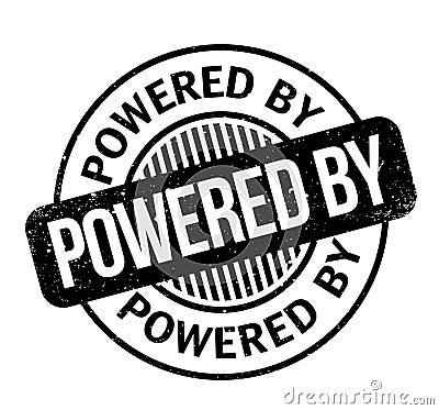 Powered By rubber stamp Vector Illustration