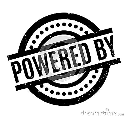 Powered By rubber stamp Vector Illustration