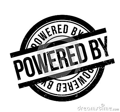 Powered By rubber stamp Vector Illustration