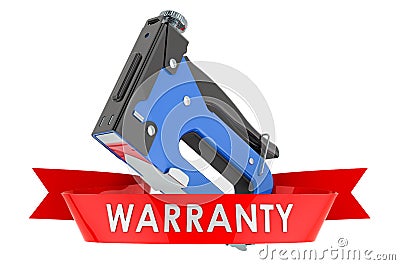 Powered stapler warranty concept. 3D rendering Stock Photo