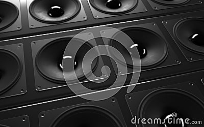 A powerful audio system Stock Photo
