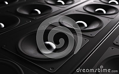 A powerful audio system Stock Photo