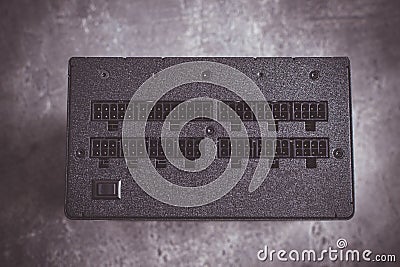 Powerful Black PSU Computer Power Supply Stock Photo