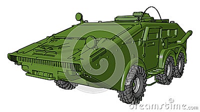 Powerful vehicle vector or color illustration Vector Illustration