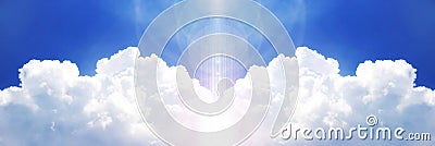 Powerful cloud on the blue sky Stock Photo