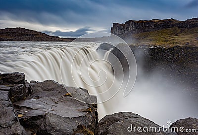 Dettifoss waterfall in Iceland Stock Photo