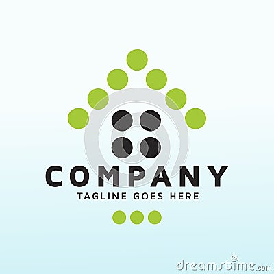 A powerful logo for our multifamily firm real estate logo Vector Illustration