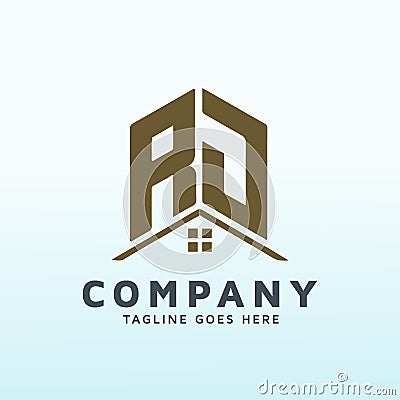 A powerful logo for our multifamily firm real estate logo Vector Illustration