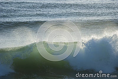 Powerful ocean water with foamy waves. Sea surface Stock Photo