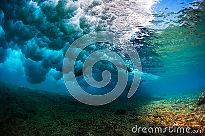 Powerful ocean wave Stock Photo