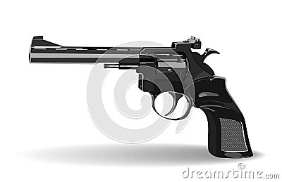 Powerful pistol Stock Photo