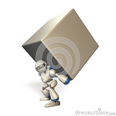 Powerful Robot Stock Photo