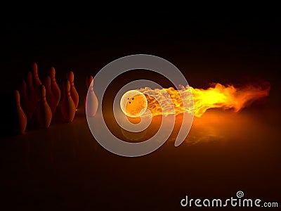 Powerful strike Stock Photo