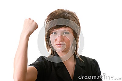 Powerfull woman Stock Photo