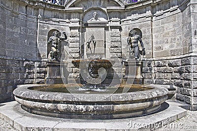 Powerscourt Fountain Stock Photo