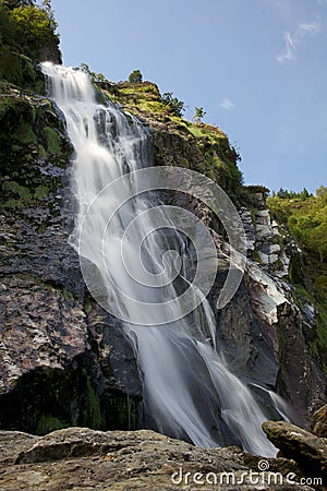 Powerscourt Waterfall in Ireland Stock Photo