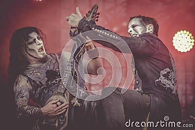 Powerwolf heavy metal band live concert 2018 Editorial Stock Photo