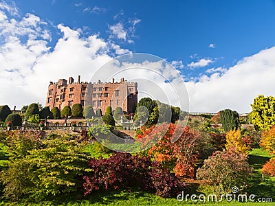 Powis Castle in Wales in Autumn Stock Photo