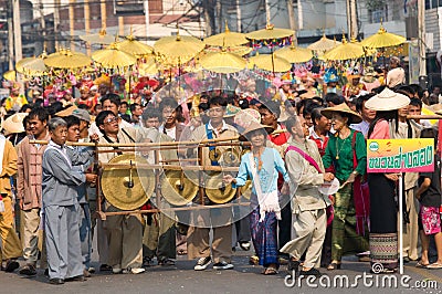 Poy Sang Long Ceremony in Mae Hong Son, Thailand Editorial Stock Photo