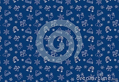 Christmas repeating pattern Vector Illustration