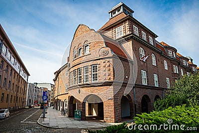 Poznan, Poland - August 09, 2021. School and Kindergarten Complex No. 4 Editorial Stock Photo