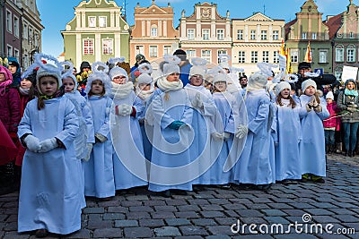 Poznan, Poland - January 6, 2017: Epiphany holiday in Christian religion Editorial Stock Photo