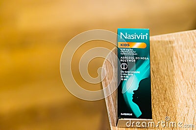 Nasivin nose spray Editorial Stock Photo