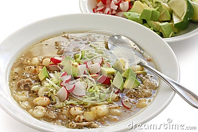 Pozole, mexican cuisine Stock Photo
