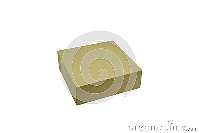 Ppaper box or cardboard box isolated on white background Stock Photo