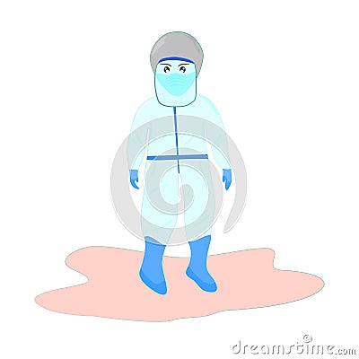 PPE Face Shield Coronavirus Vector Background illustration Vector Illustration