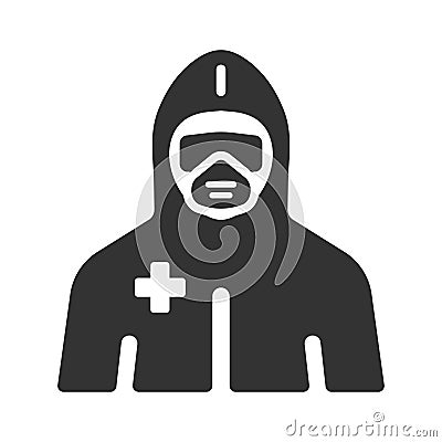 PPE Suite Icon Vector Illustration