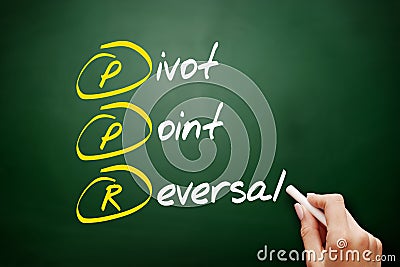 PPR - Pivot Point Reversal acronym Stock Photo