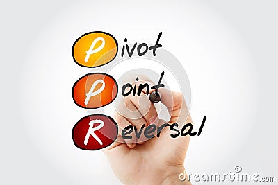 PPR - Pivot Point Reversal acronym Stock Photo