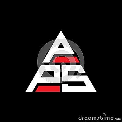 PPS triangle letter logo design with triangle shape. PPS triangle logo design monogram. PPS triangle vector logo template with red Vector Illustration