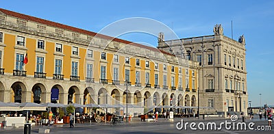 Praca do Commercio, Lisbon Editorial Stock Photo