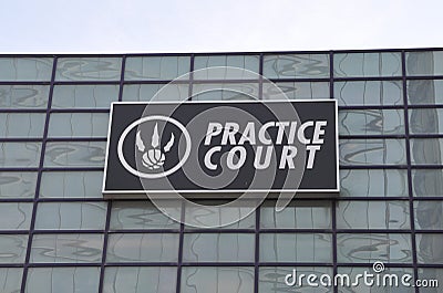 Practice Court of Toronto Raptors Editorial Stock Photo