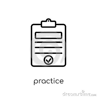 Practice icon from Productivity collection. Vector Illustration