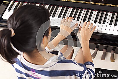 Practice piano Stock Photo