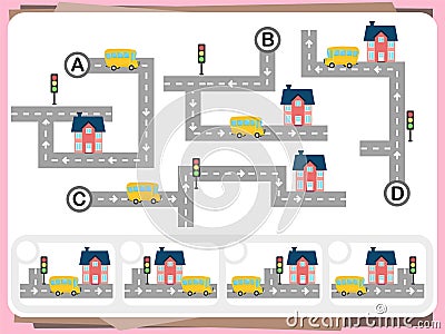 Practice Questions Worksheet for Education and IQ Test Vector Illustration