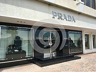 PRADA brand store in Aruba Editorial Stock Photo