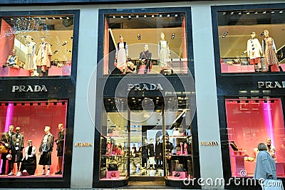 Prada fashion boutique in London, England Editorial Stock Photo