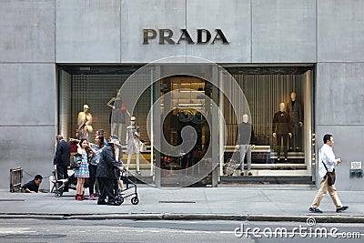 Prada Store Editorial Stock Photo
