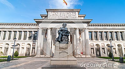 Prado Museum. Museo del Prado in Madrid Spain. Editorial Stock Photo