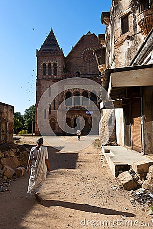 Prag Mahal Palace, Bhuj Editorial Stock Photo